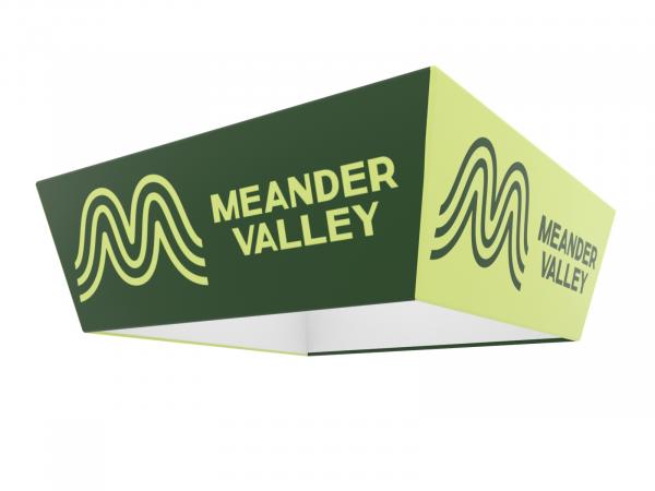 TF-1009 (3D) Tapered Square Hanging Sign -- View 1